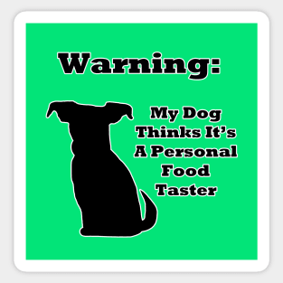 Warning Dog Sticker